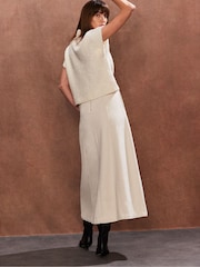 Ro&Zo Natural Denim A-Line Skirt - Image 3 of 3