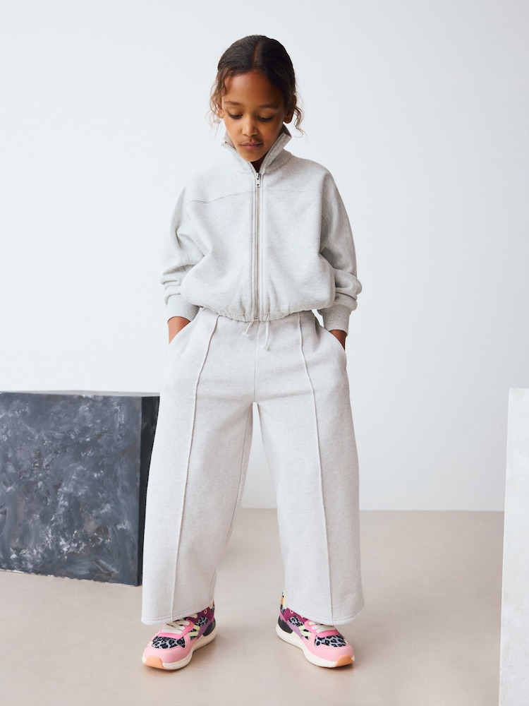 Grey Zip Through Sweat Jacket (3-16yrs) - Image 2 of 8