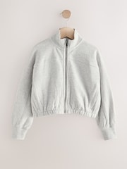 Grey Zip Through Sweat Jacket (3-16yrs) - Image 5 of 8