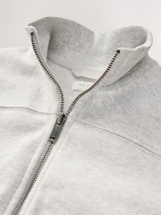 Grey Zip Through Sweat Jacket (3-16yrs) - Image 7 of 8