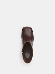 COACH Sculpted C Leather Booties - صورة 4 من 5