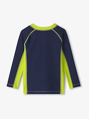 Blue Colourblock Long Sleeve Rashguard Vest - Image 2 of 3