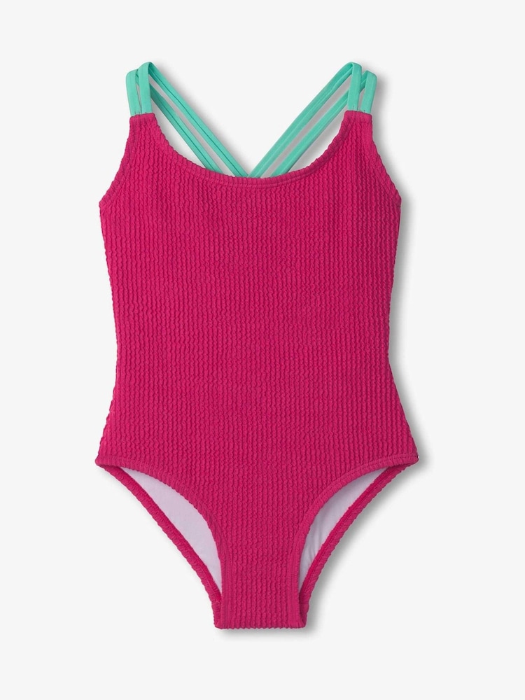 Hatley Pink Cross Strap Swimsuit - Image 1 of 2