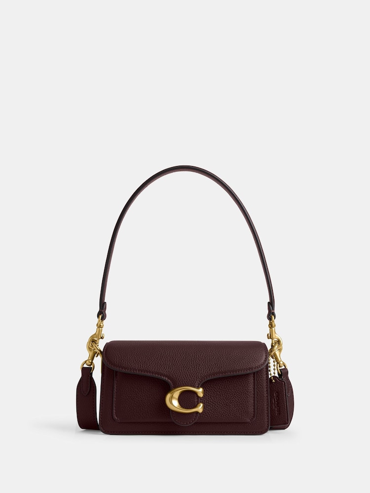COACH Red Polished Pebble Leather Tabby Shoulder Bag 20 Refresh - Image 1 of 4