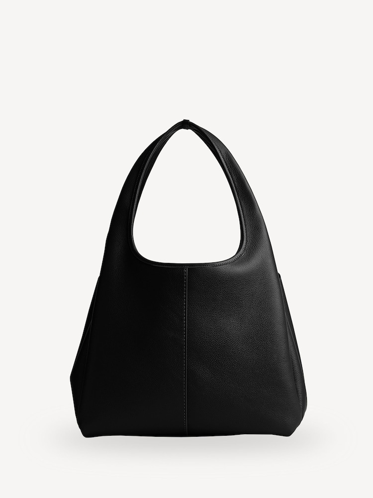 COACH Black Polished Pebble Leather Lana Shoulder Bag - Image 2 of 7