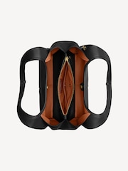 COACH Black Polished Pebble Leather Lana Shoulder Bag - Image 4 of 7