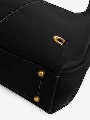 COACH Black Polished Pebble Leather Lana Shoulder Bag - Image 5 of 7