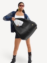 COACH Black Polished Pebble Leather Lana Shoulder Bag - Image 7 of 7