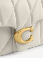 COACH White Quilted Leather Tabby Bag 20 - Image 6 of 9