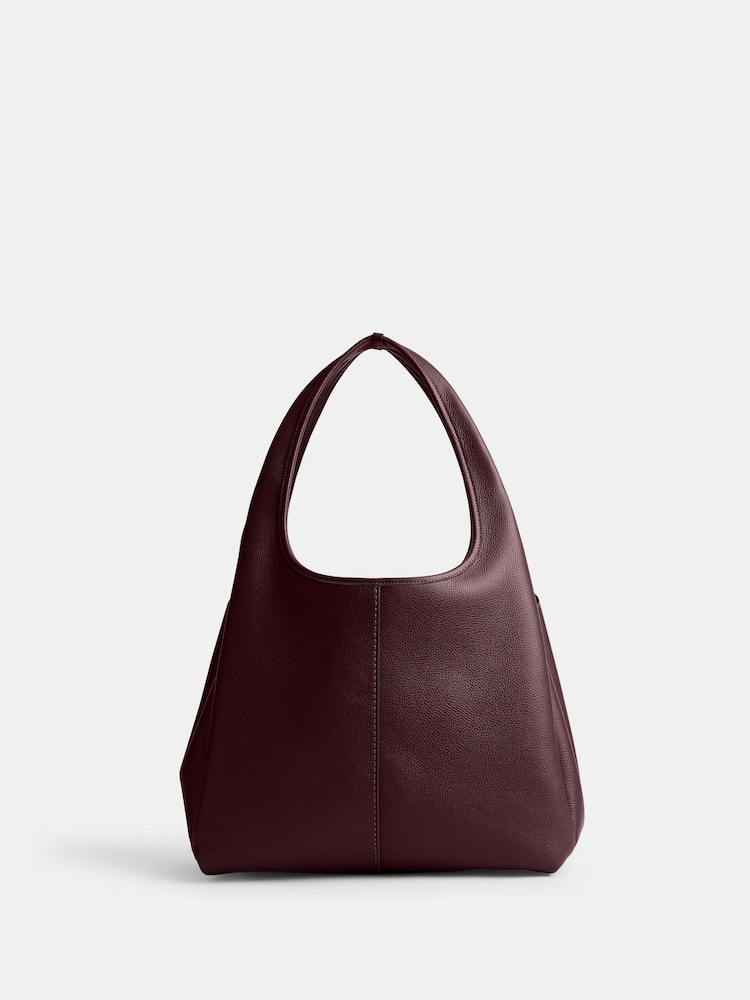 COACH Red Polished Pebble Leather Lana Shoulder Bag - Image 2 of 5