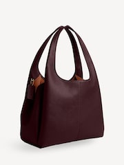 COACH Red Polished Pebble Leather Lana Shoulder Bag - Image 3 of 5