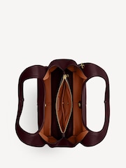 COACH Red Polished Pebble Leather Lana Shoulder Bag - Image 4 of 5