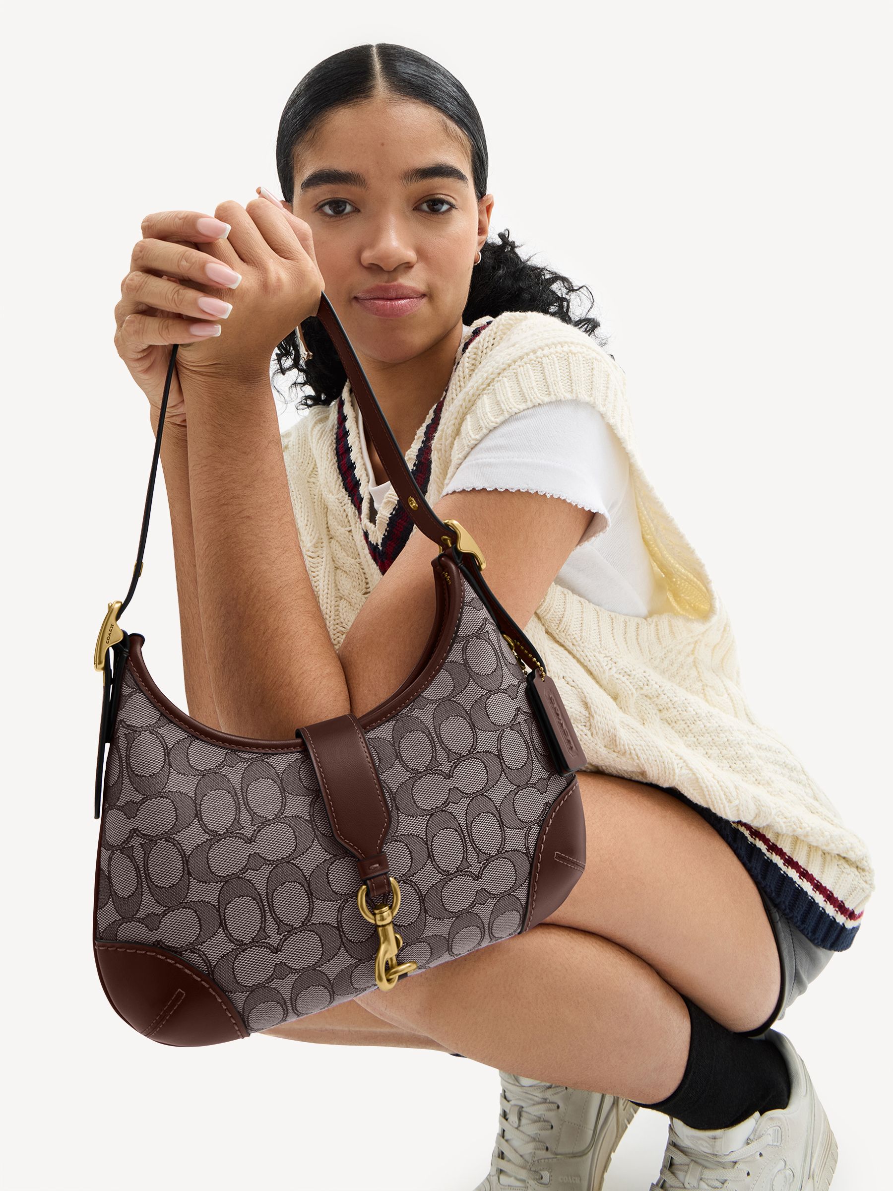 COACH Brown Hamptons Hobo Bag | Seasons