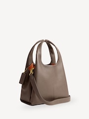 COACH Brown Polished Pebble Leather Lana Shoulder Bag 23 - Image 6 of 8