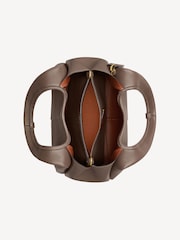 COACH Brown Polished Pebble Leather Lana Shoulder Bag 23 - Image 7 of 8