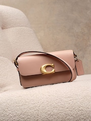 COACH Cream Refined Calf Leather Zoe Shoulder Bag - Image 1 of 3