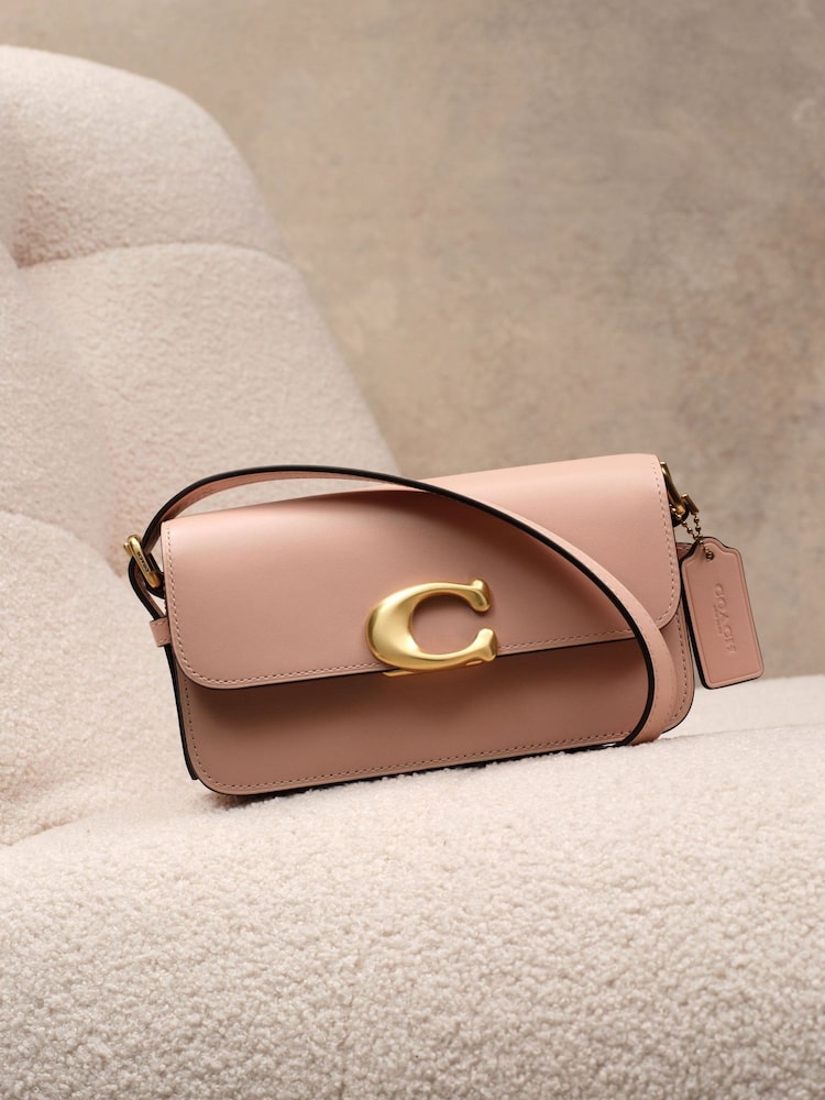 COACH Cream Refined Calf Leather Zoe Shoulder Bag - Image 1 of 3