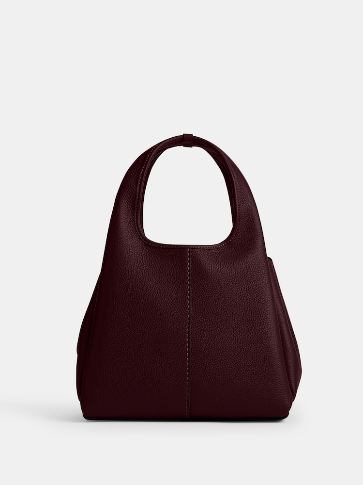 COACH Red Polished Pebble Leather Lana Shoulder Bag 23 - Image 2 of 5