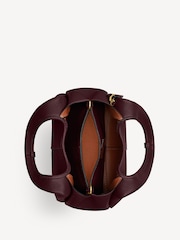 COACH Red Polished Pebble Leather Lana Shoulder Bag 23 - Image 4 of 5