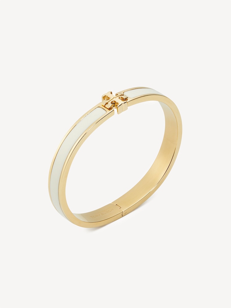Tory Burch Gold Tone Kira Enamel Medium Bracelet - Image 2 of 3 Tory Burch Gold Tone Kira Enamel Medium Bracelet - Image 2 of 3