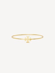 Tory Burch Gold Tone Eleanor Hinged Cuff Bracelet - Image 1 of 2