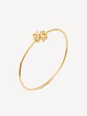 Tory Burch Gold Tone Eleanor Hinged Cuff Bracelet - Image 2 of 2