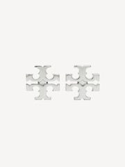 Tory Burch Silver Tone Kira Stud Earrings - Image 1 of 2