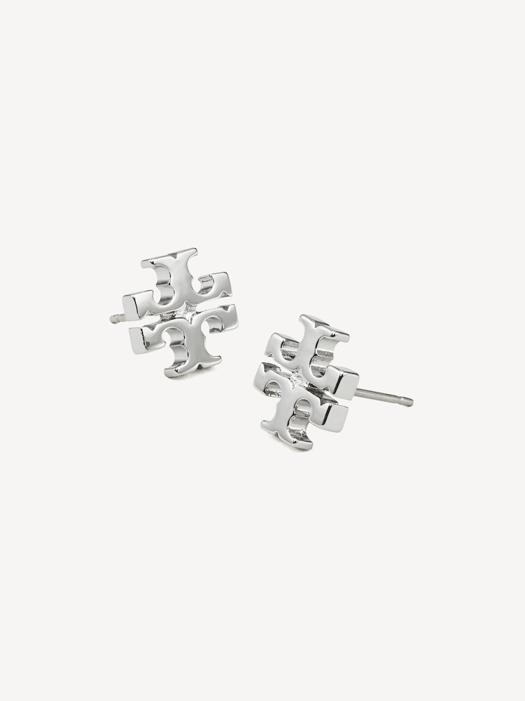 Tory Burch Silver Tone Kira Stud Earrings - Image 2 of 2