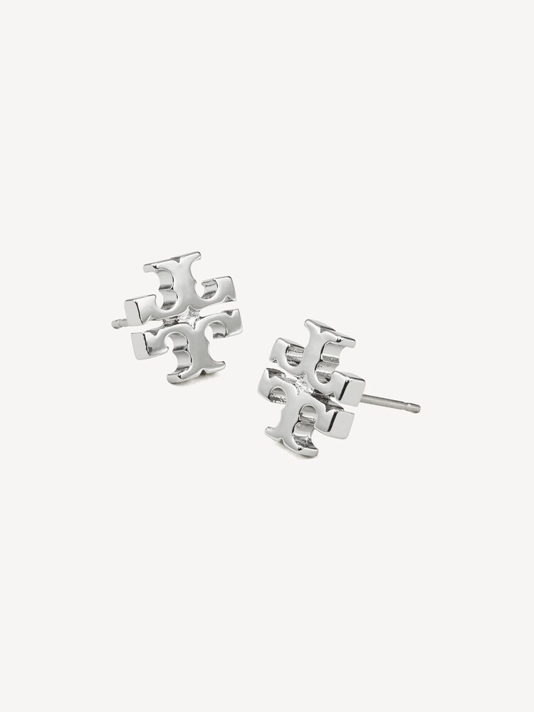 Tory Burch Silver Tone Kira Stud Earrings - Image 2 of 2 Tory Burch Silver Tone Kira Stud Earrings - Image 2 of 2