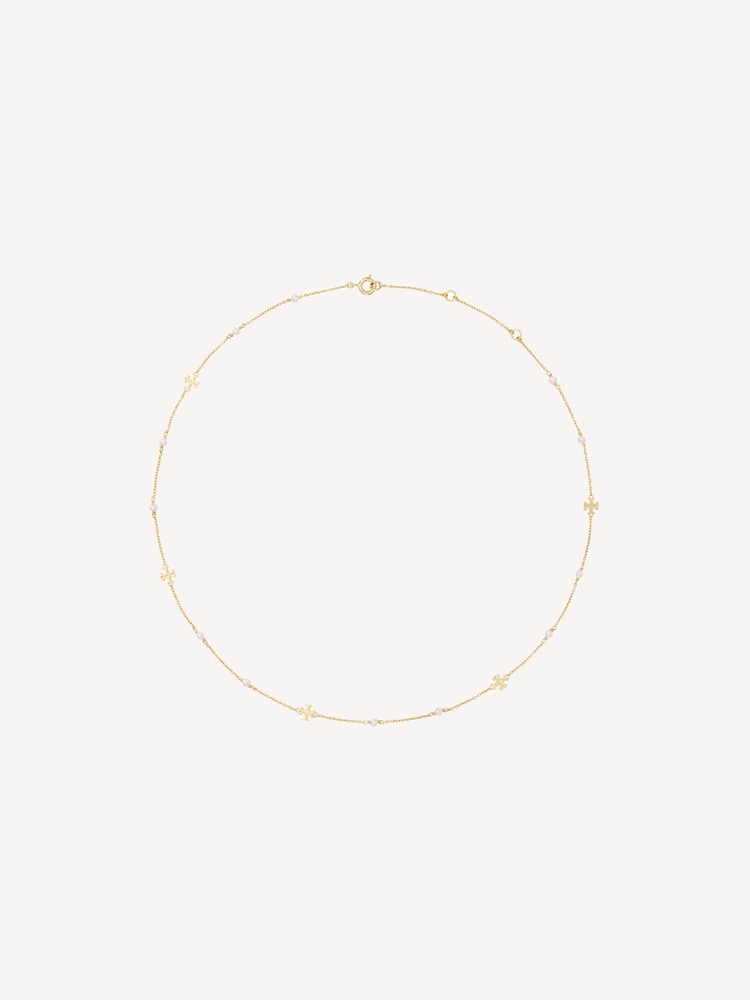 Tory Burch Gold Tone Delicate Kira Pearl Necklace - Image 1 of 1
