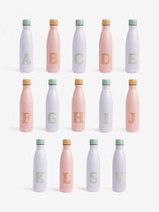 Pink/Lilac Alphabet Stainless Steel 500ml Water Bottle - Image 3 of 3