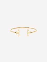 Tory Burch Gold Tone Eleanor Flex Cuff Bracelet - Image 1 of 2