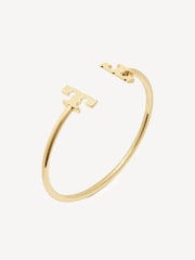 Tory Burch Gold Tone Eleanor Flex Cuff Bracelet - Image 2 of 2