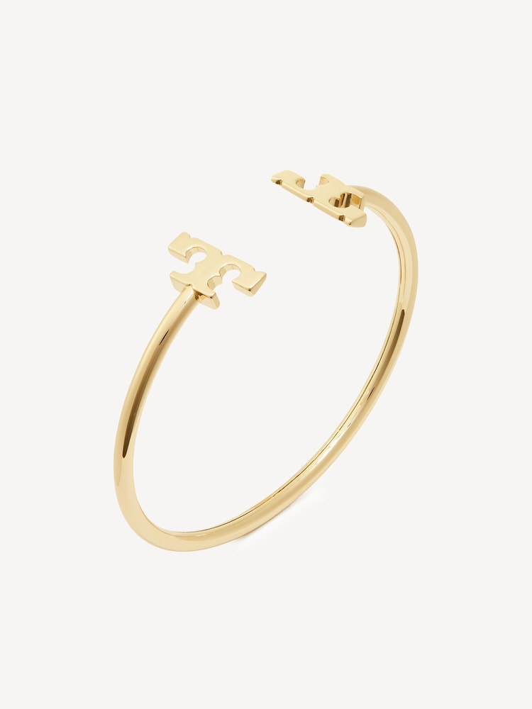 Tory Burch Gold Tone Eleanor Flex Cuff Bracelet - Image 2 of 2 Tory Burch Gold Tone Eleanor Flex Cuff Bracelet - Image 2 of 2