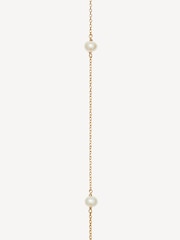 Tory Burch Gold Tone Long Kira Pearl Necklace - Image 3 of 3