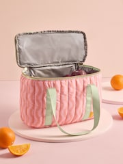 Pink/Green Wavy Pattern Lunch Bag - Image 2 of 4