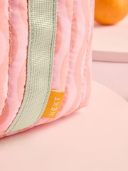 Pink/Green Wavy Pattern Lunch Bag - Image 3 of 4