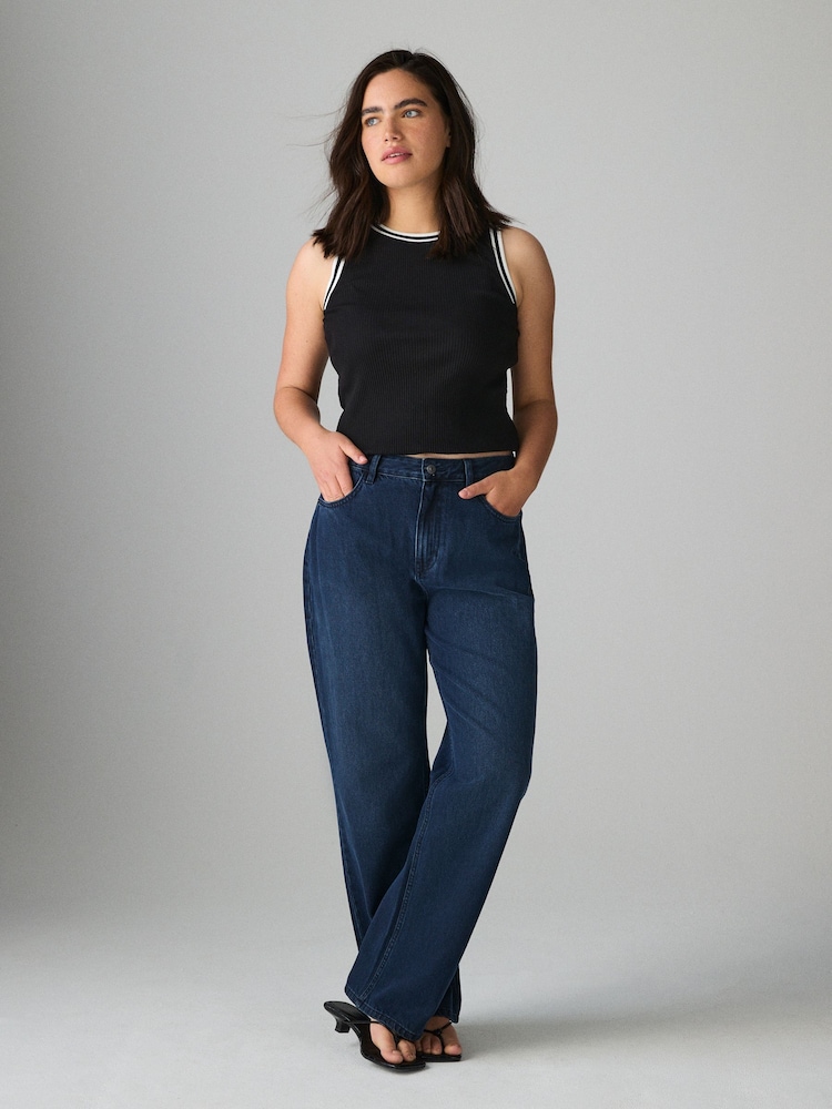 Inky Blue Straight Leg Jeans - Image 1 of 5