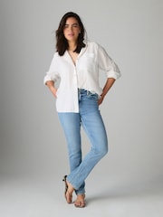 Mid Blue Hourglass Super Soft Slim Jeans - Image 1 of 9