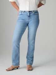 Mid Blue Hourglass Super Soft Slim Jeans - Image 3 of 9