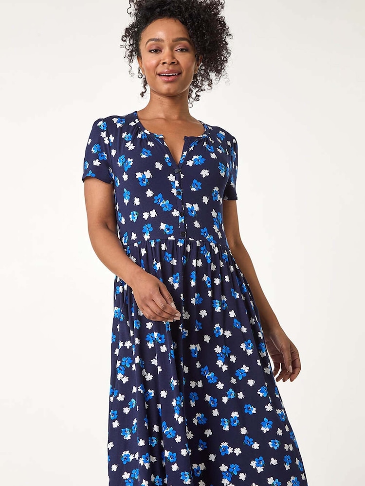 Vestido con detalle de botones y estampado de florecitas Petite de Roman - Imagen 1 de 5