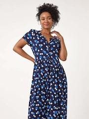 Vestido con detalle de botones y estampado de florecitas Petite de Roman - Imagen 4 de 5