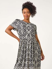 Roman Black Petite Stretch Pocket Dress - Image 1 of 5