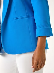Roman Blue Petite Revere Collar Stretch Jacket - Image 5 of 5