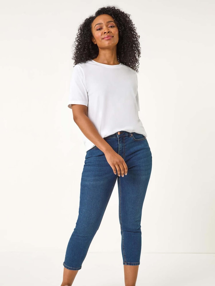 Himmelblau - Roman – schmal geschnittene Cropped-Stretch-Jeans, Petite - Bild 2 von 5 Himmelblau - Roman – schmal geschnittene Cropped-Stretch-Jeans, Petite - Bild 2 von 5