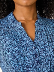Roman Petite Floral Print V-Neck Stretch Top - Image 5 of 5