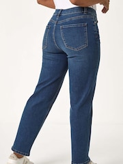 أزرق أزرق داكن - Roman Petite Stretch Straight Leg Trousers - صورة 3 من 5