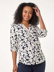 Roman Petite Floral Print Button Through Shirt - Imagen 1 de 5