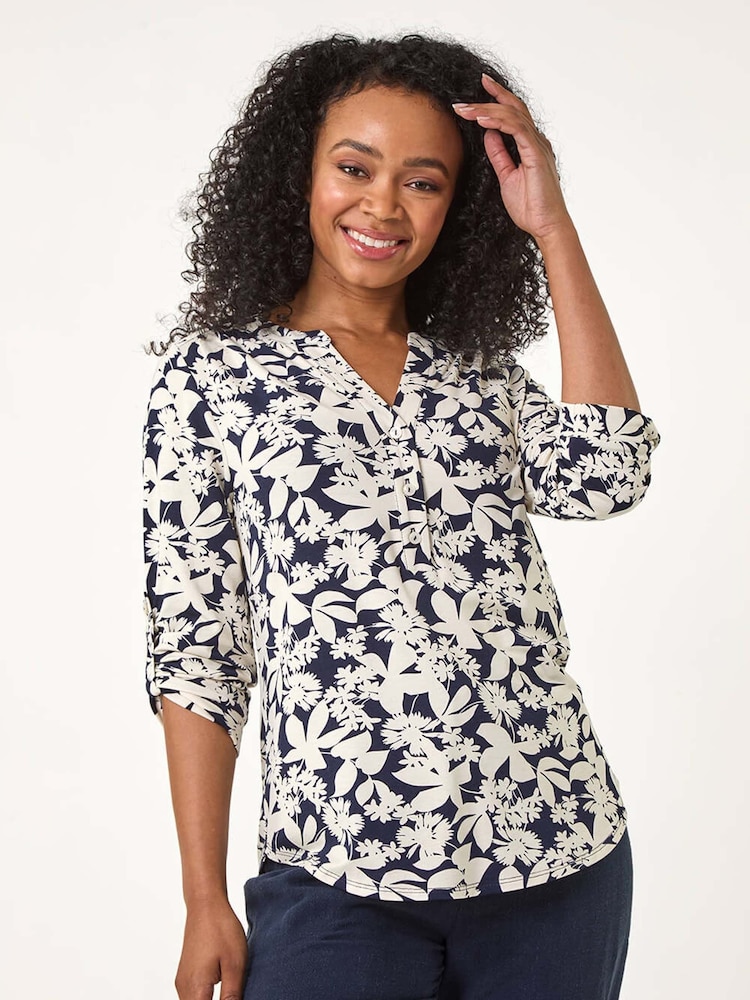 Roman Petite Floral Print Button Through Shirt - Imagen 1 de 5 Roman Petite Floral Print Button Through Shirt - Imagen 1 de 5