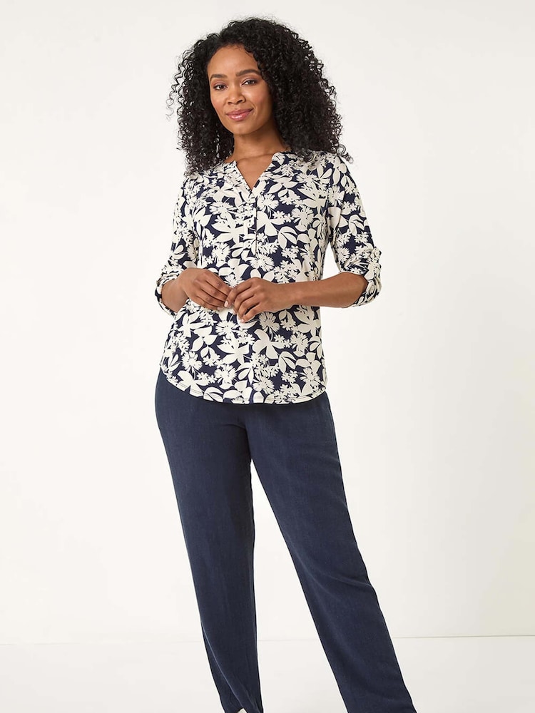 Roman Petite Floral Print Button Through Shirt - Imagen 2 de 5